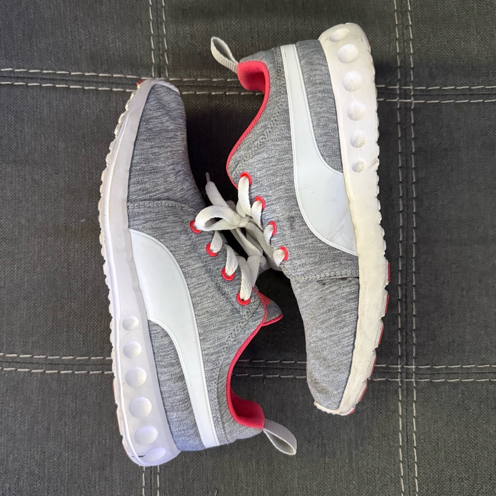 Puma Carson Runner Ripple, good condition in heathered gray & neon pink - Picture 5 of 7